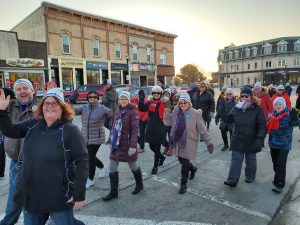 Walkers in Goderich support the Coldest Night of the Year event
