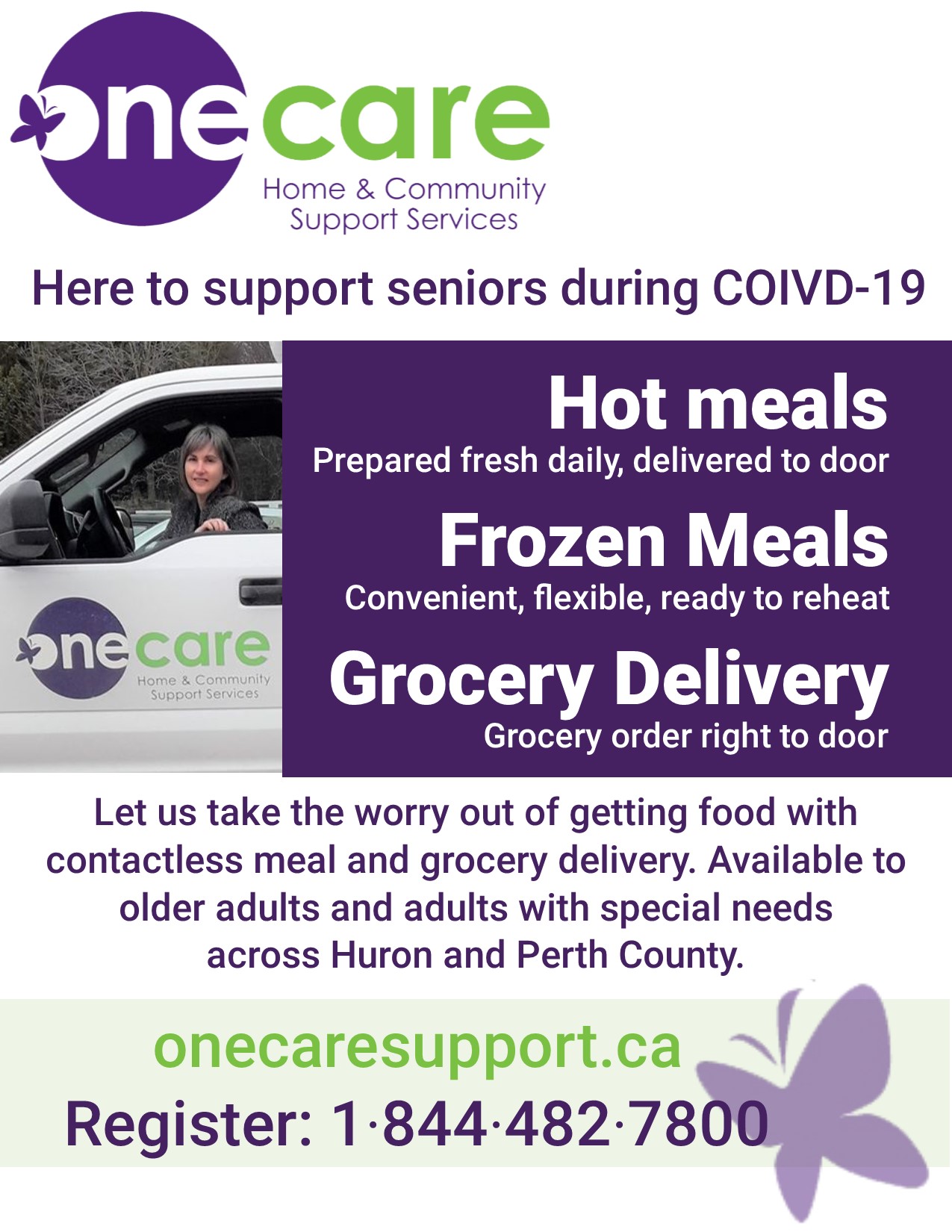 One Care Grocery Delivery Poster