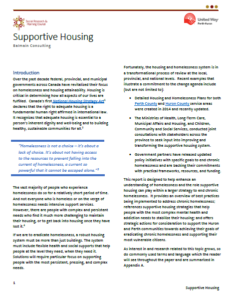 Supportive Housing Report graphic