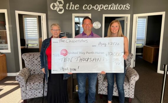 Cooperators donation to Northern Huron Connection Centre