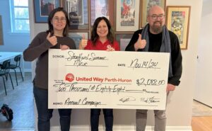 Stratford Summer Music donation to United Way