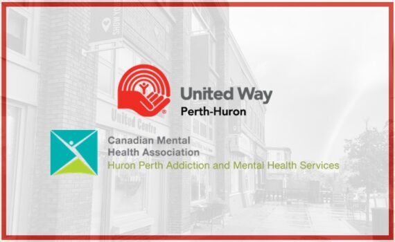 United Way and CMHA Huron Perth logos