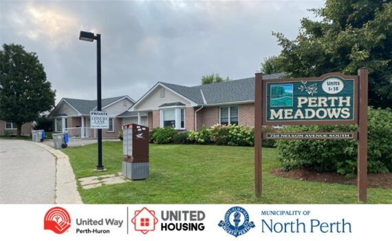 Perth Meadows with United Way, United Housing and Municipality of North Perth logos