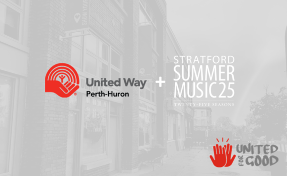 United Way Perth-Huron and Stratford Summer Music logos