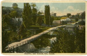 Vintage postcard showing Benmiller, a community in Ashfield-Colborne-Wawanosh.