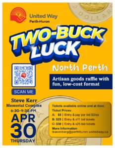 North Perth Two-Buck Luck poster