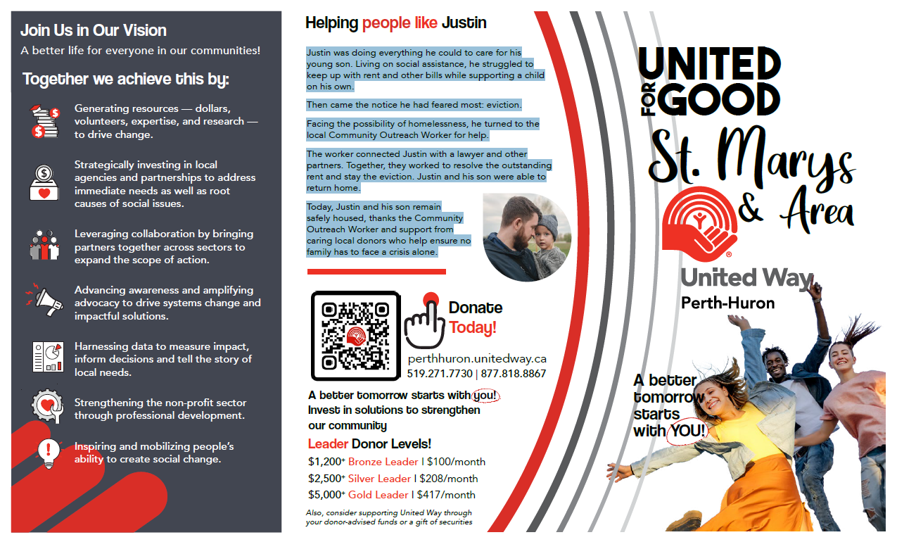 St. Marys and Area impact trifold cover