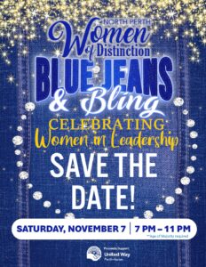 Blue Jeans and Bling save the date